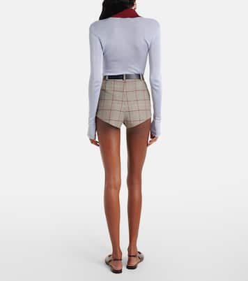 Checked shorts | Self-Portrait