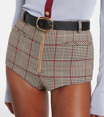 Checked shorts | Self-Portrait