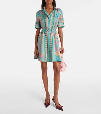 Escarpins Gianni Ribbon 85 en cuir verni | Versace