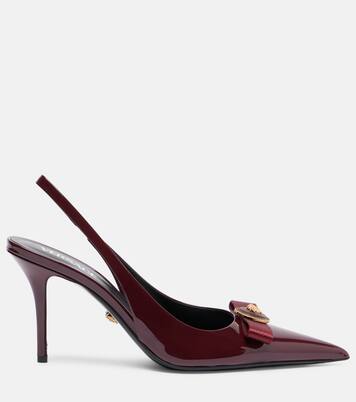 Escarpins Gianni Ribbon 85 en cuir verni | Versace