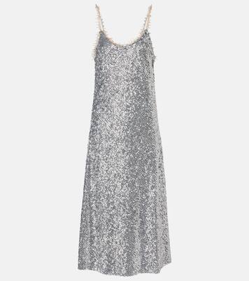 Robe midi à sequins | Rabanne