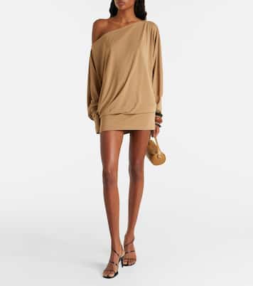 Cely asymmetric draped minidress | Aya Muse