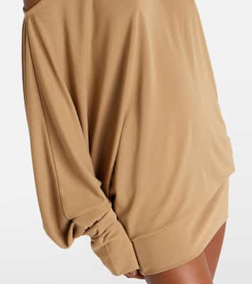 Cely asymmetric draped minidress | Aya Muse