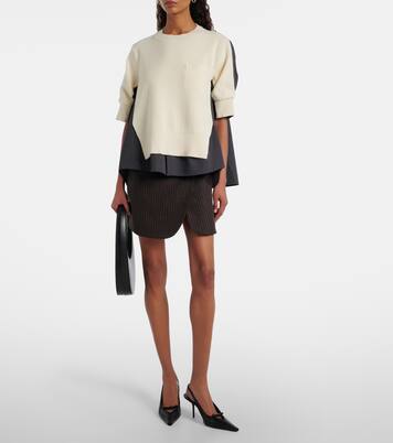 Pinstripe wrap skirt | Coperni