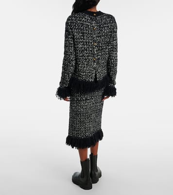 Fringed wool-blend cardigan | Moncler