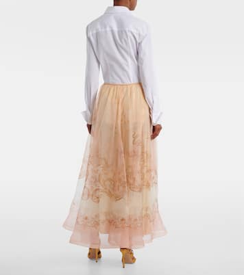 Hypnotic silk organza maxi skirt | Zimmermann