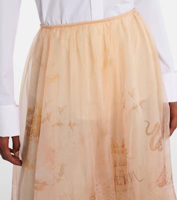 Hypnotic silk organza maxi skirt | Zimmermann