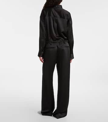 White Label Magnus crêpe wide-leg pants | Proenza Schouler