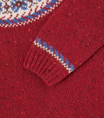 Intarsia wool-blend sweater | La Coqueta