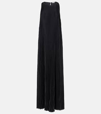 Chenes pleated halterneck maxi dress | Joseph
