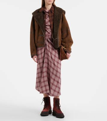 Dolomite shearling-lined suede combat boots | Le Monde Béryl