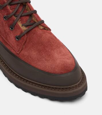 Dolomite shearling-lined suede combat boots | Le Monde Béryl