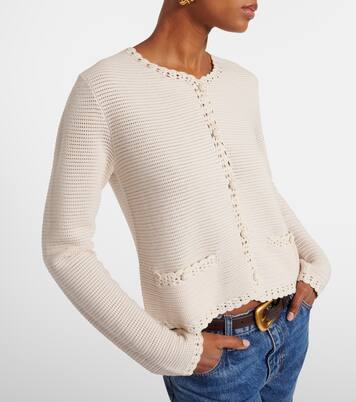 크로셰 트리밍 울 블렌드 재킷 | Frame