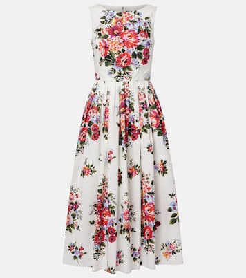 Floral cotton midi dress | Dolce&Gabbana