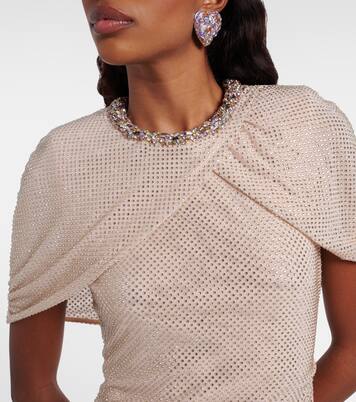 فستان طويل بكيب مع تزيين | Self-Portrait