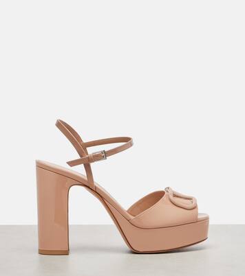 Plateausandalen VLogo Signature 115 aus Leder | Valentino Garavani