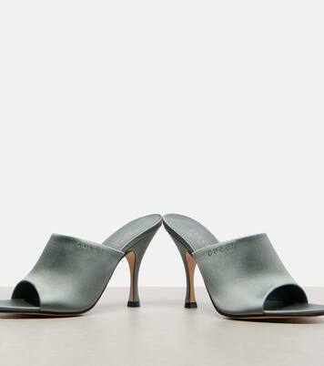 Pantoletten 95 aus Satin | Gucci