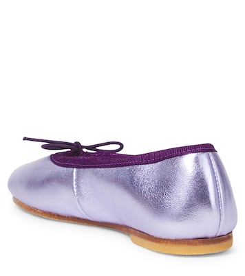 Lisa metallic leather ballet flats | Bonpoint