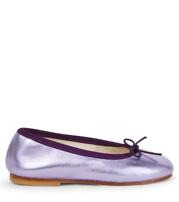 Lisa metallic leather ballet flats | Bonpoint