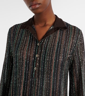 Robe longue en lamé à sequins | Missoni
