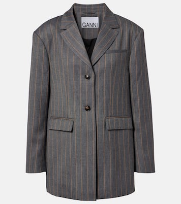 Pinstripe blazer | Ganni