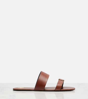 Cassandre leather sandals | Saint Laurent