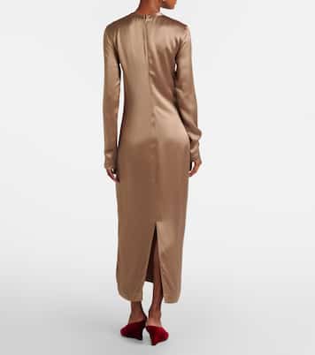 Satin maxi dress | Toteme