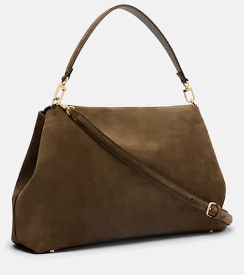 T-Lock suede shoulder bag | Toteme
