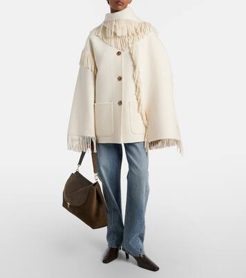 T-Lock suede shoulder bag | Toteme