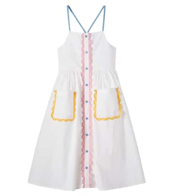 Scalloped cotton dress | Stella McCartney Kids