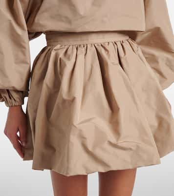 Minifalda de faya fruncida | Patou