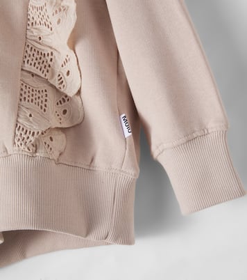 Maro lace-trimmed cotton jersey sweatshirt | Molo
