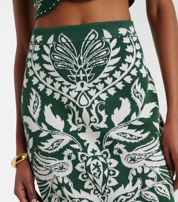 Gonna midi Miranda in maglia con intarsi | Farm Rio