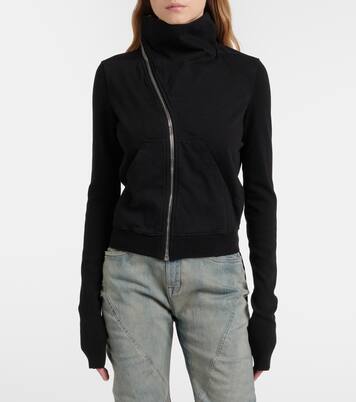 Felpa in jersey di cotone con cintura | Rick Owens