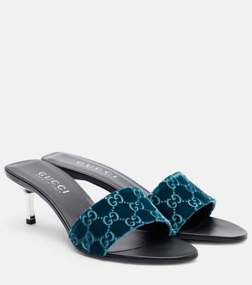 GG velvet mules | Gucci