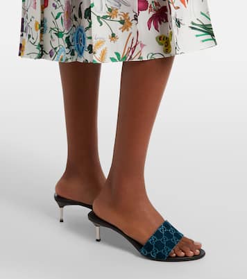 GG velvet mules | Gucci