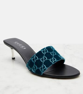 GG velvet mules | Gucci