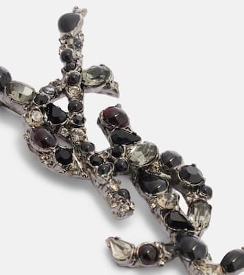 Brosche Cassandre mit Kristallen | Saint Laurent