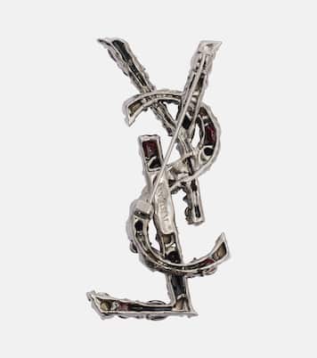 Brosche Cassandre mit Kristallen | Saint Laurent