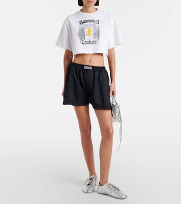 Le City Small metallic leather tote bag | Balenciaga