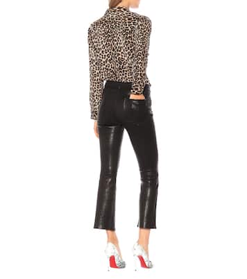 Jeans Le Crop Mini Boot aus Leder | Frame