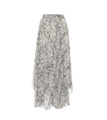 Falda midi Alena en mezcla de seda | Isabel Marant