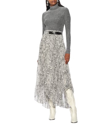 Falda midi Alena en mezcla de seda | Isabel Marant