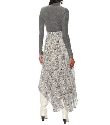 Falda midi Alena en mezcla de seda | Isabel Marant