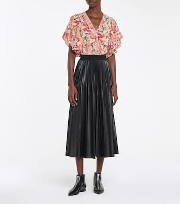 Bedrucktes Top aus Crêpe de Chine | Stella McCartney