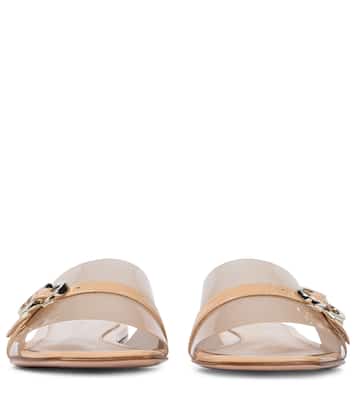 Pantoletten Gemini mit Lackleder | Gianvito Rossi