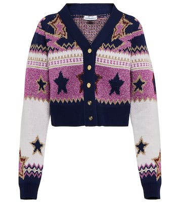 Cropped-Cardigan aus Jacquard | Rabanne