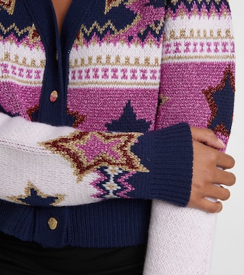 Cropped-Cardigan aus Jacquard | Rabanne