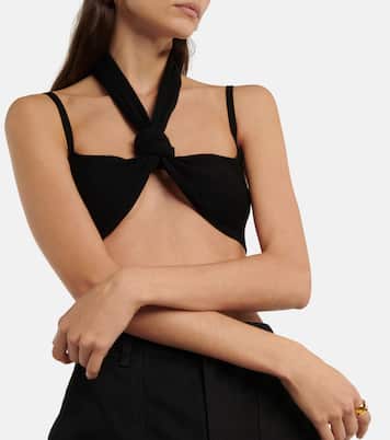 Halterneck crop top | The Attico