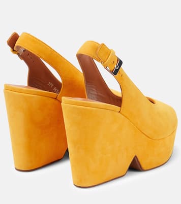 Dylan 110 suede platform sandals | Clergerie